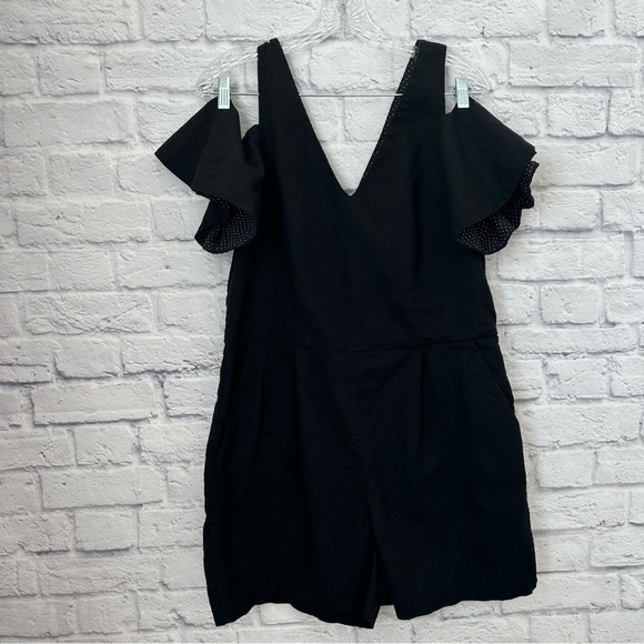 Anthropologie  elevenses  women’s short romper - Picture 4 of 13
